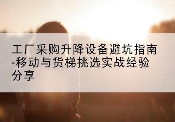 镶黄旗移动式升降机怎么选-工厂采购升降设备避坑指南-移动与货梯挑选实战经验分享